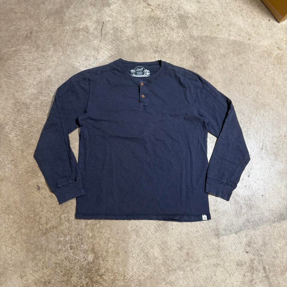 Navy Blue Grayers Longsleeve Henley Shirt